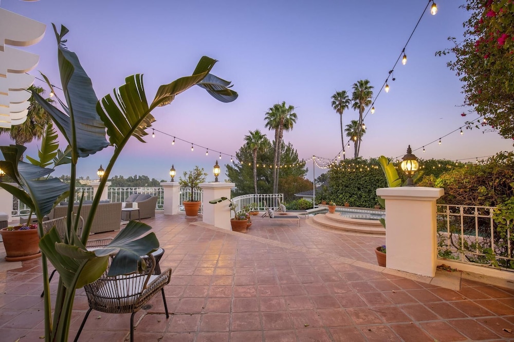 Stradella Spanish - Contemporary Mediterranean Estate w/ Resort-style Yard