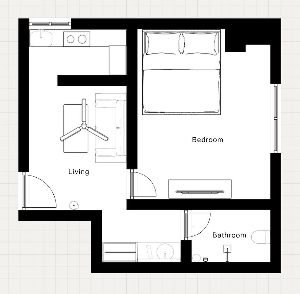 Modern Luxe Studio Apartment in Uttara Near Airport