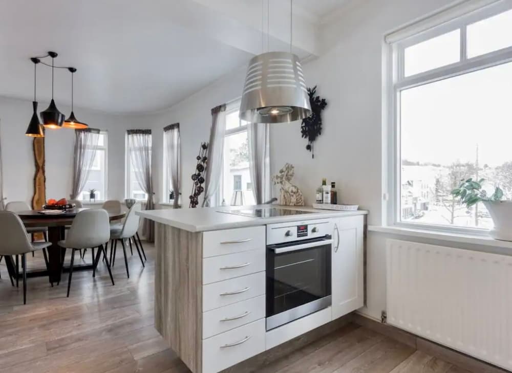 Modern apartment in Akureyri Iceland view 3