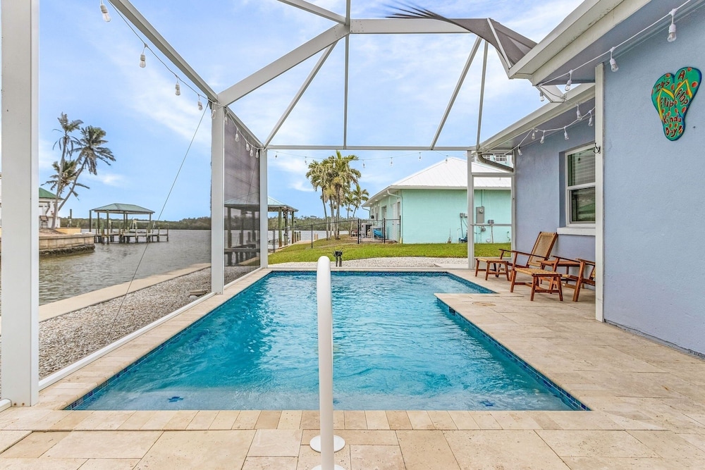 467 Water Front W/ Pool & Canal Access 3 Bedroom Home