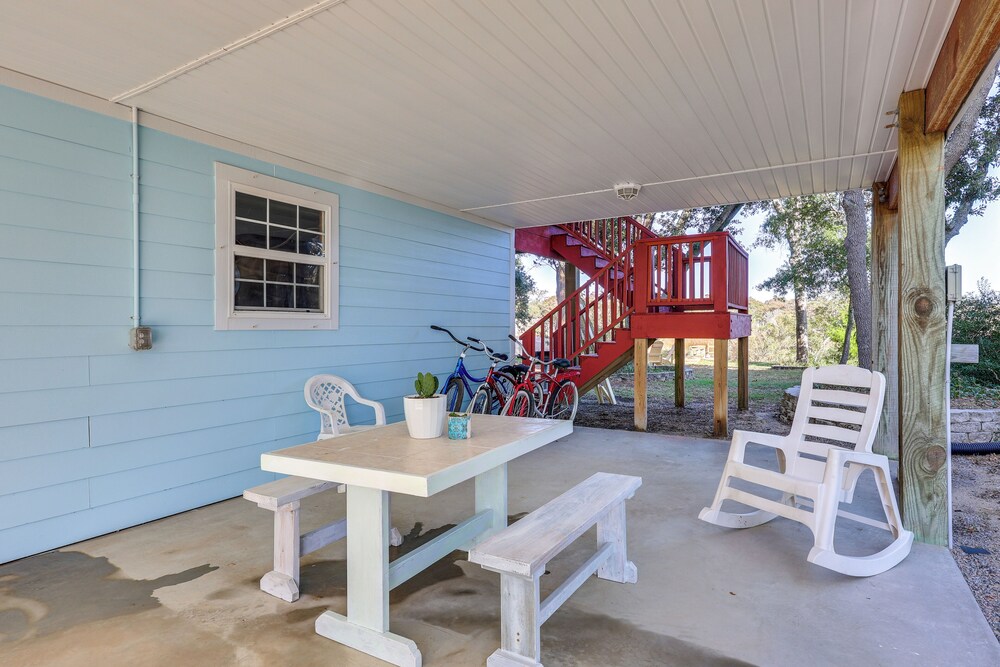 Waterfront Oak Island Home w/ Dock view 5