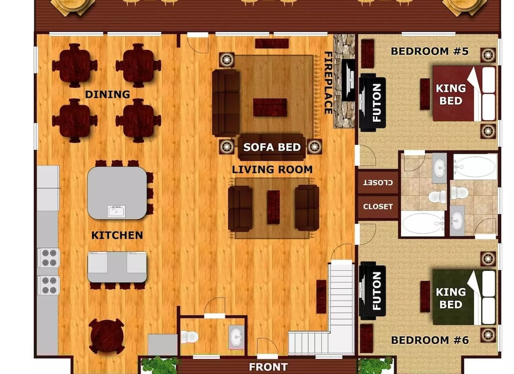A View for All Seasons Luxe Smoky Mountain Cabin With Hot Tubs Game Room