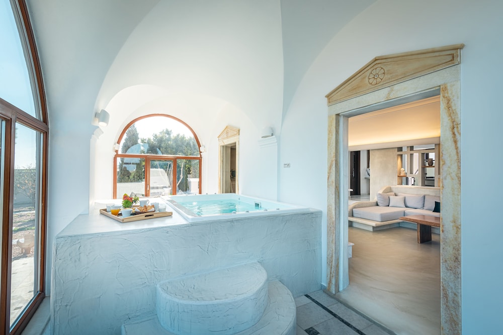Villa Leon en Santorini — recepcion & lobby
