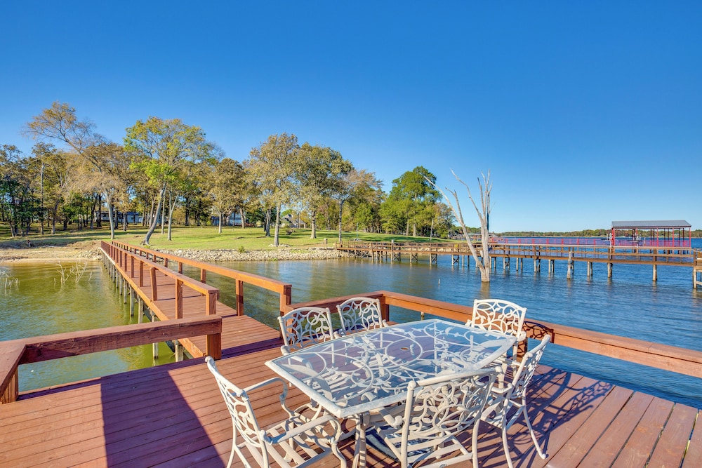 Waterfront Home at Lake Fork w/ Boardwalk