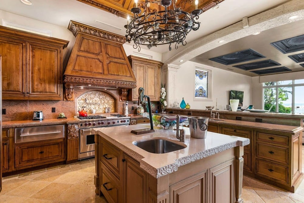 Luxurious 3-story Estate With Gym Pool Slide Private Beach and Lighthouse Views
