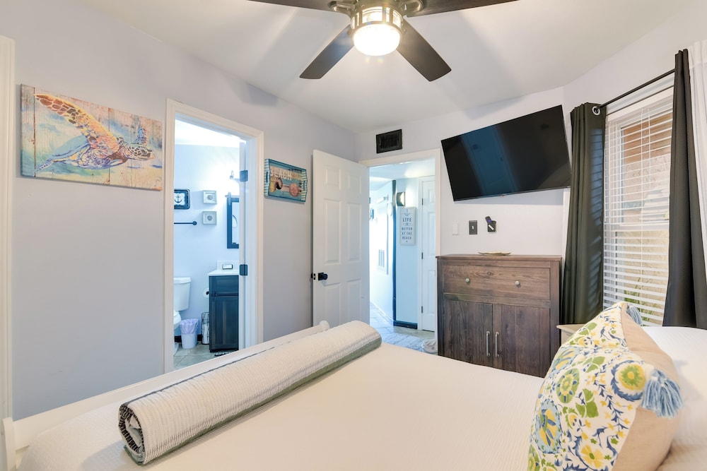 Across From Beach: Resort-style Galveston Condo
