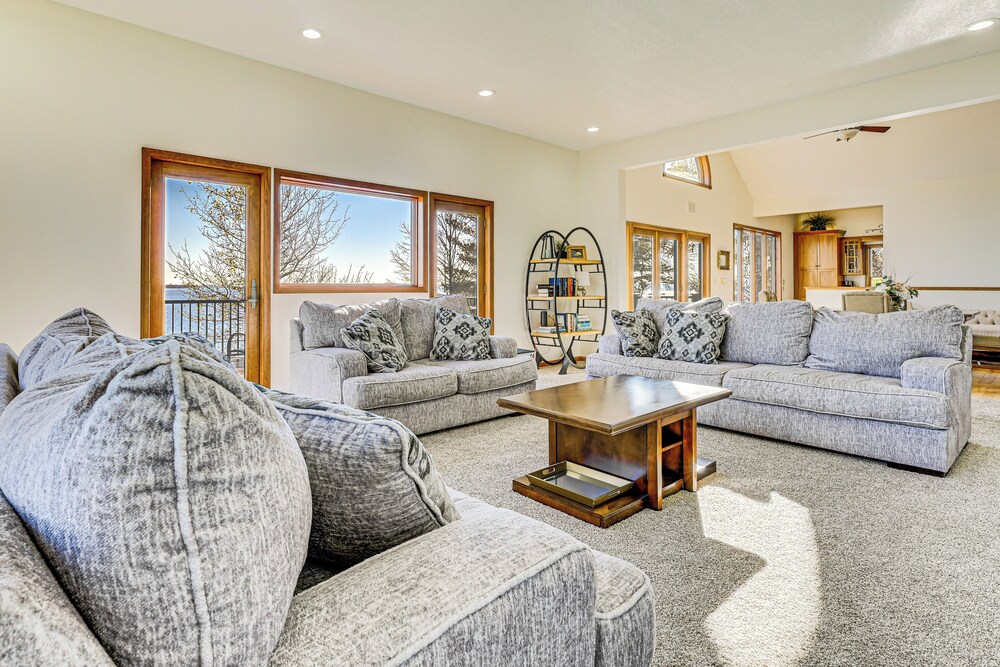 Waterfront Home w/ Boat Dock & Deck in Storm Lake!