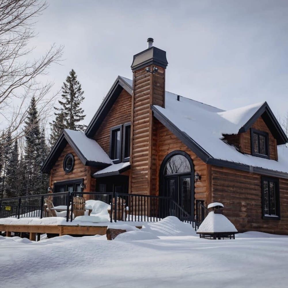 Chalet Bonheur -spa in Nominingue