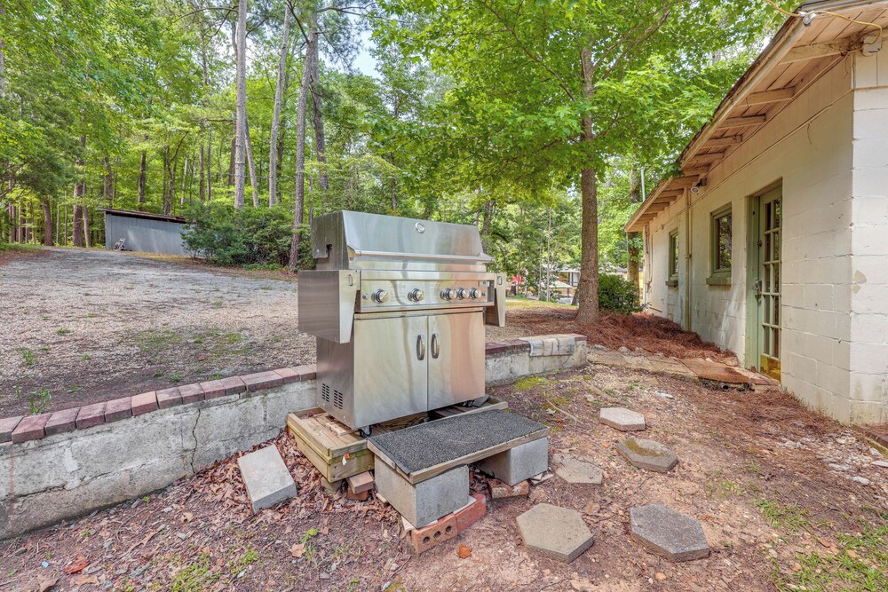 Dock + Stunning Views: Forested Lake Martin Cabin!
