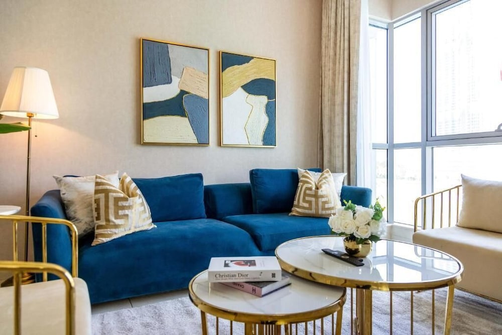 Durrani Homes - The Luxe 3br with Burj Khalifa and Fountain View - Third room without partition