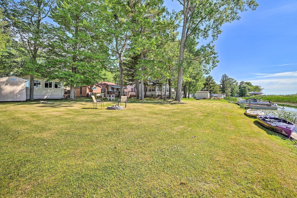Waterfront Tawas Lake Retreat w/ Fire Pit!