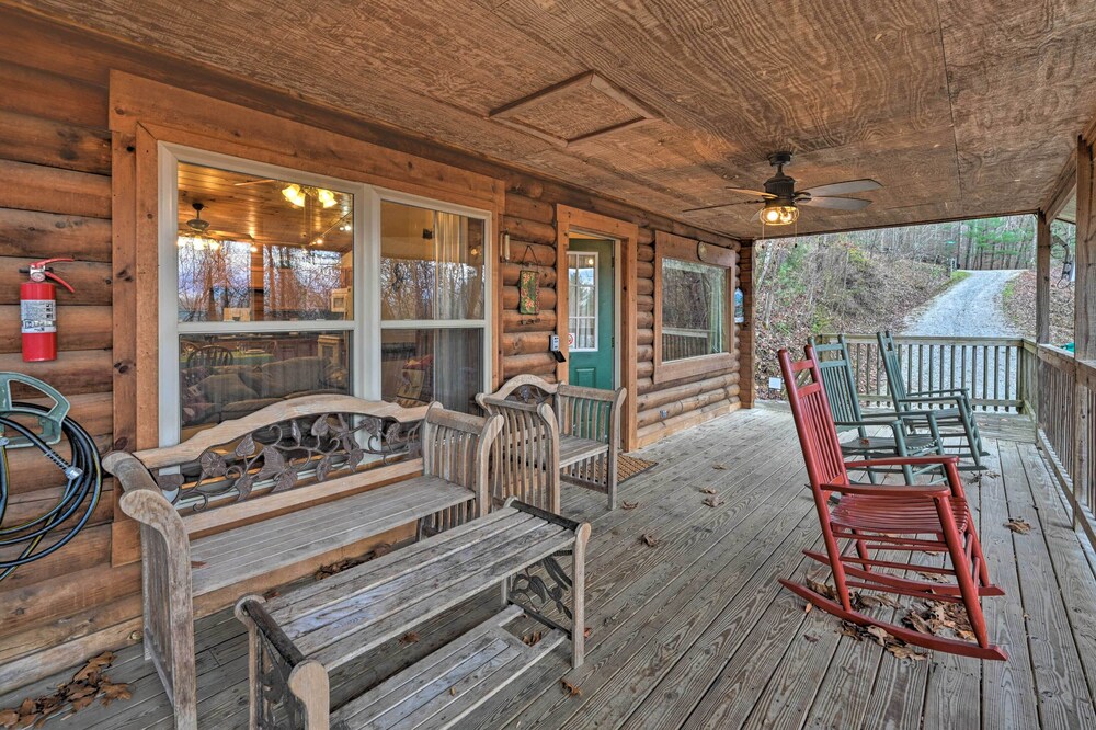 Cozy Deer Glen' Cabin w/ Private Hot Tub & Porch! view 5