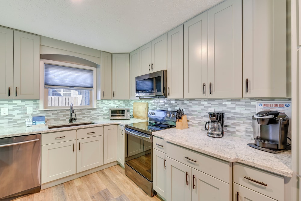 Walk to Gulf: Tranquil Home w/ Yard in Pcb!