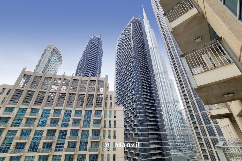 Manzil -Cozy 1BR Apt w/ Downtown Skyline Burj View
