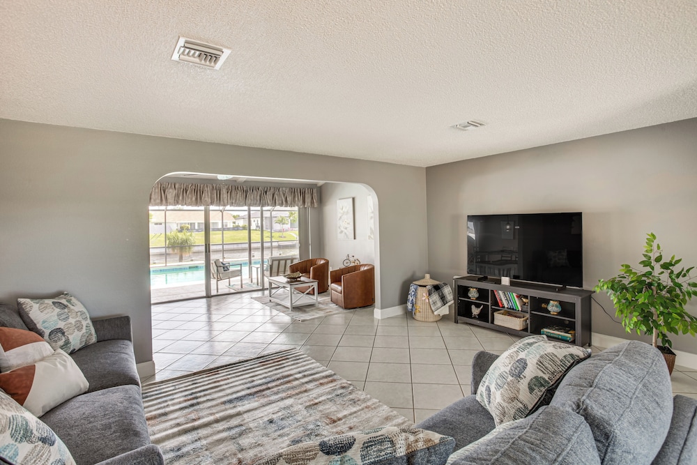 Heated Pool + Dolphin Views: Cape Coral Home!