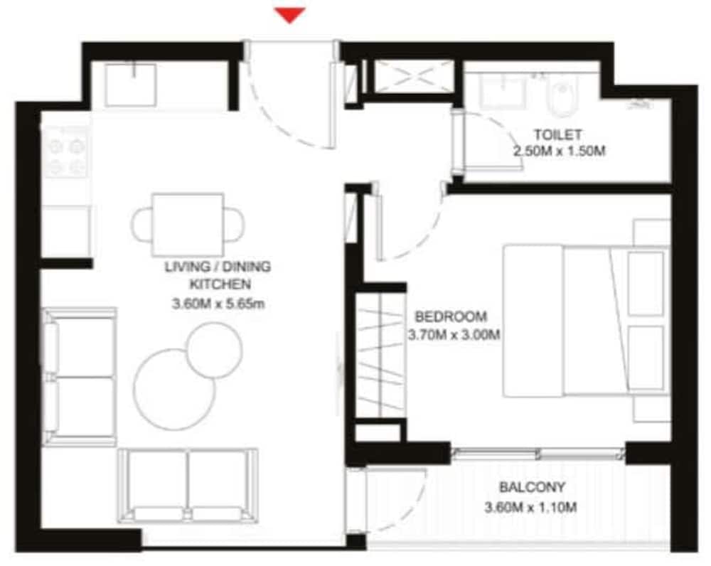 Lavish 1BR Apartment in Sobha Creek Vistas Reserve