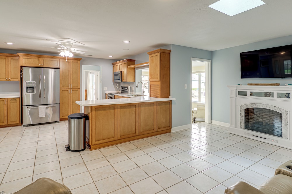 Canal-front Retreat w/ Boat Dock on Merritt Island