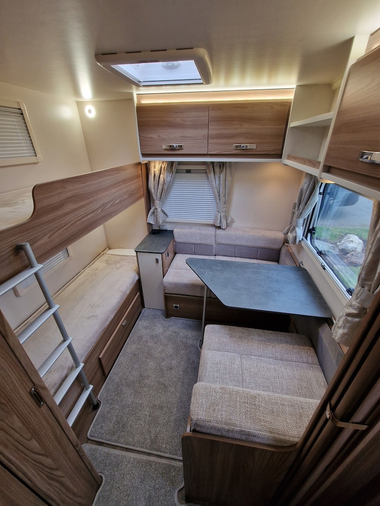 Brand new Touring Caravan Sited all Setup Ready view 2