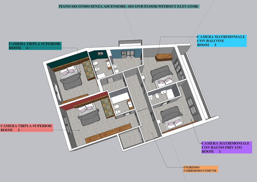 Le camere del centro
