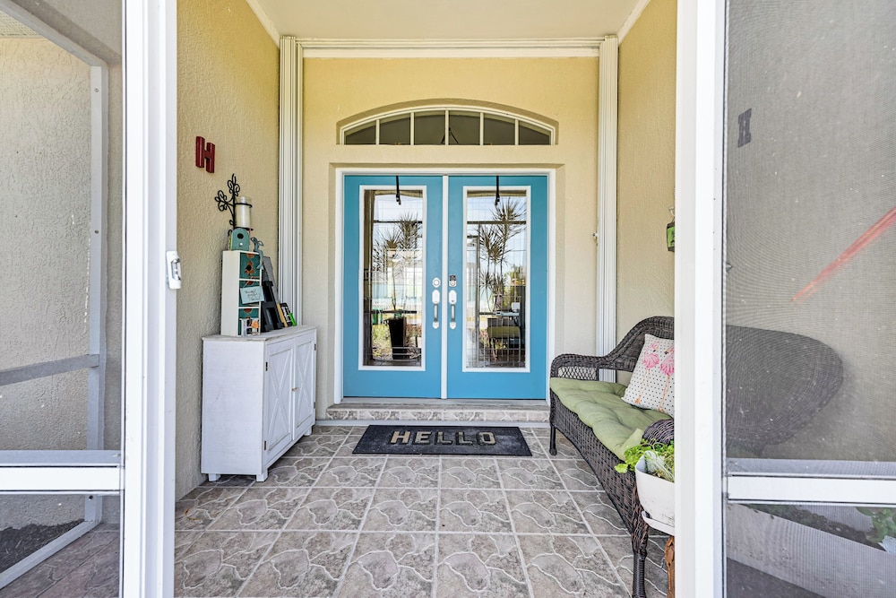 Heated Pool w/ Canal Views: Port Charlotte Home