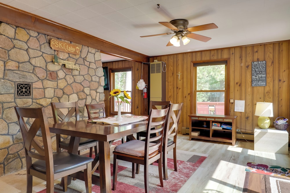 Dock & Views: Lakefront Family Home in Conover!