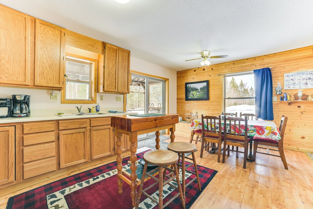 Near Lake Huron: Secluded Goetzville Cabin w/ Deck