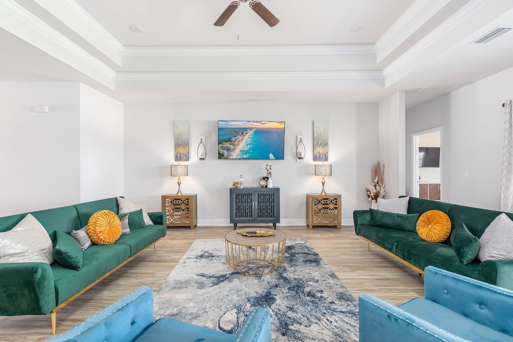 Sunset Shores Modern Oasis by the Sea