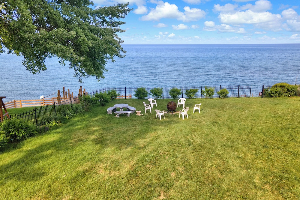 Private Beach & Sauna: Lakefront Deckerville Home!