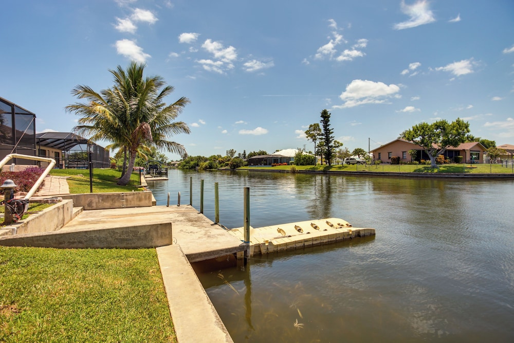 Dock & Outdoor Oasis: Waterfront Cape Coral Home