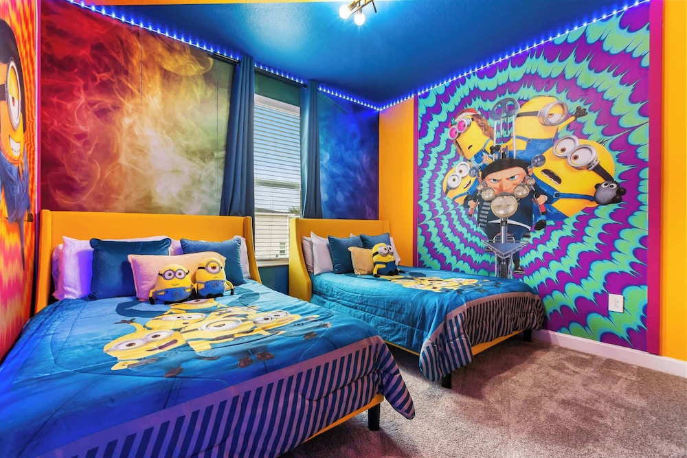 Upstay: Poolside Mansion w/ Themed Arcade & Cinema