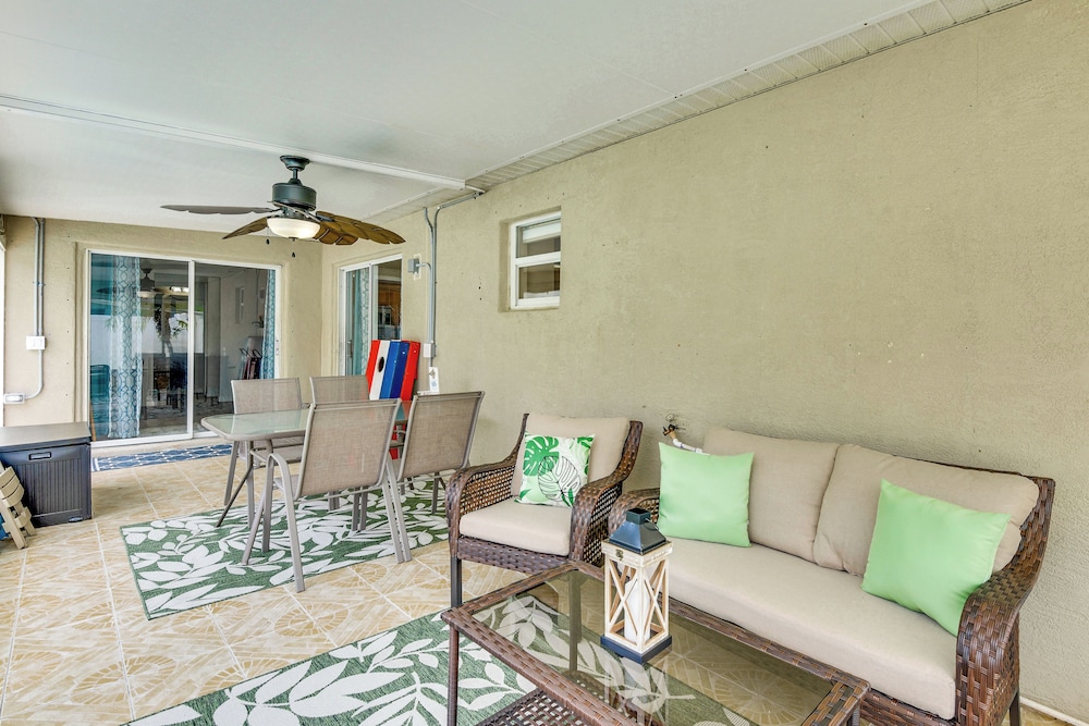 Palm Coast Comfort: Family Home w/ Lanai, Big Yard