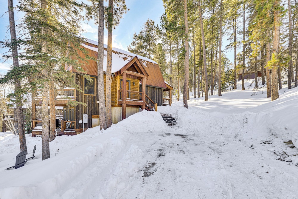 5 Mi to Terry Peak: Spacious Lead Cabin w/ Hot Tub