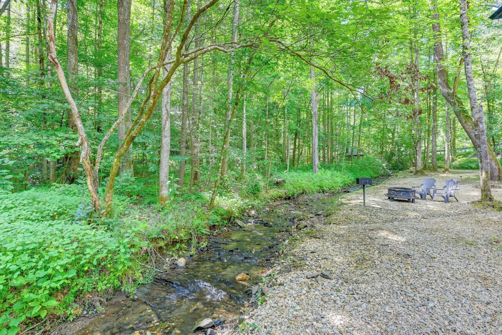 Fire Pit: Tree-lined Gem in Cosby