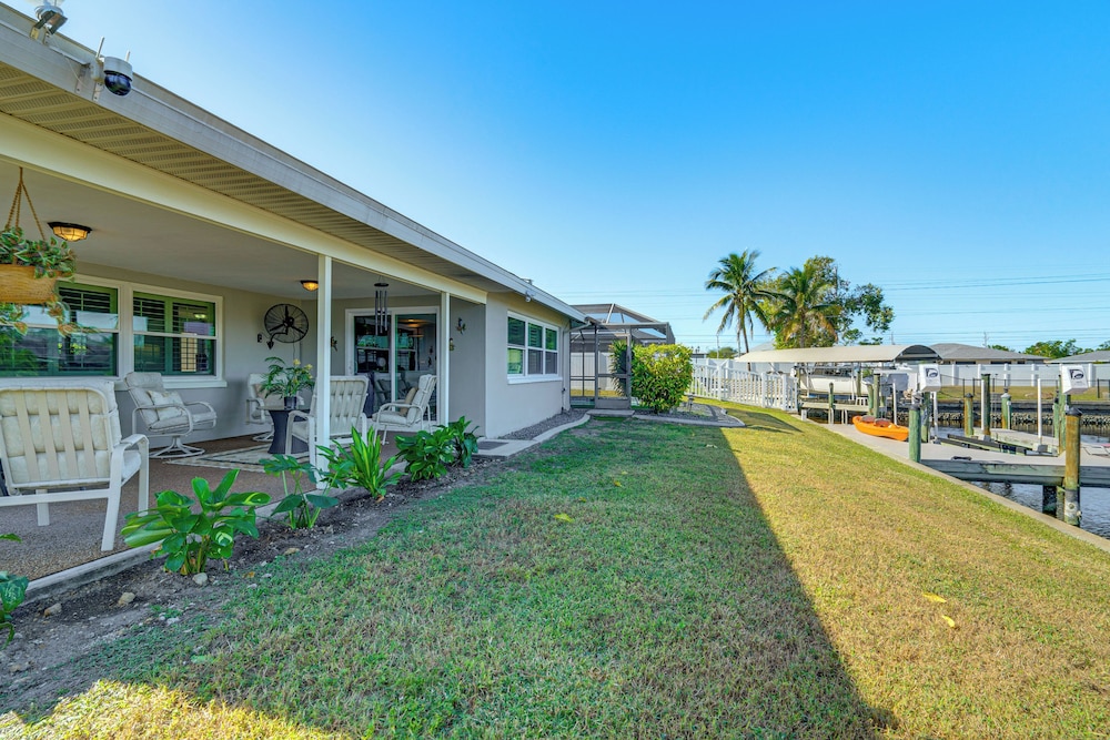 Dock + Patio w/ Canal View: Paradise in Cape Coral