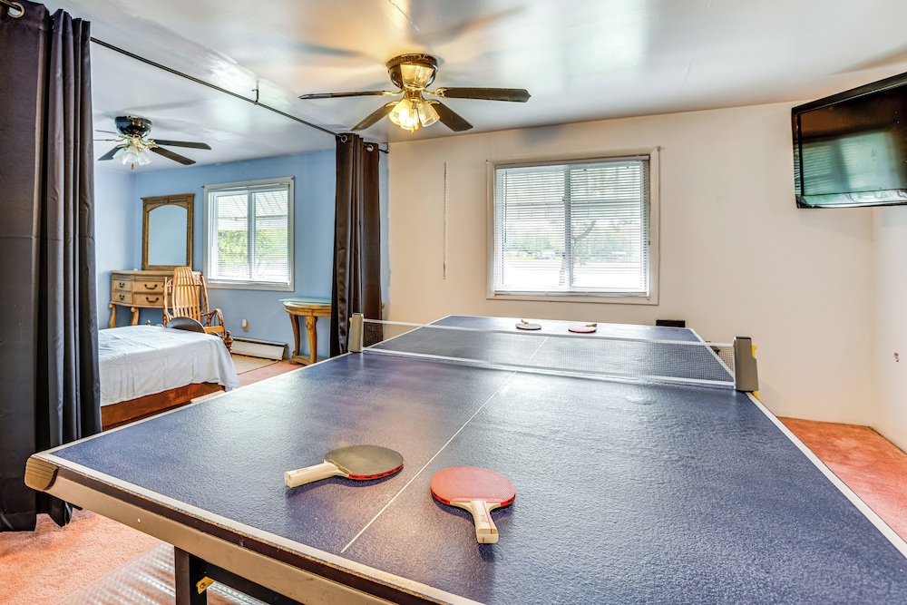 Lakefront Group Getaway w/ Dock in Baldwin!