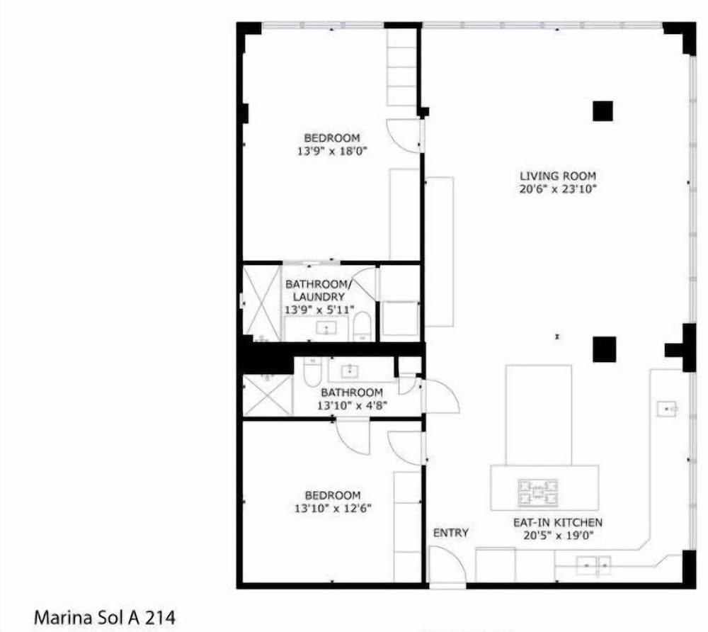 Marina Sol A214 2 Bedroom Condo