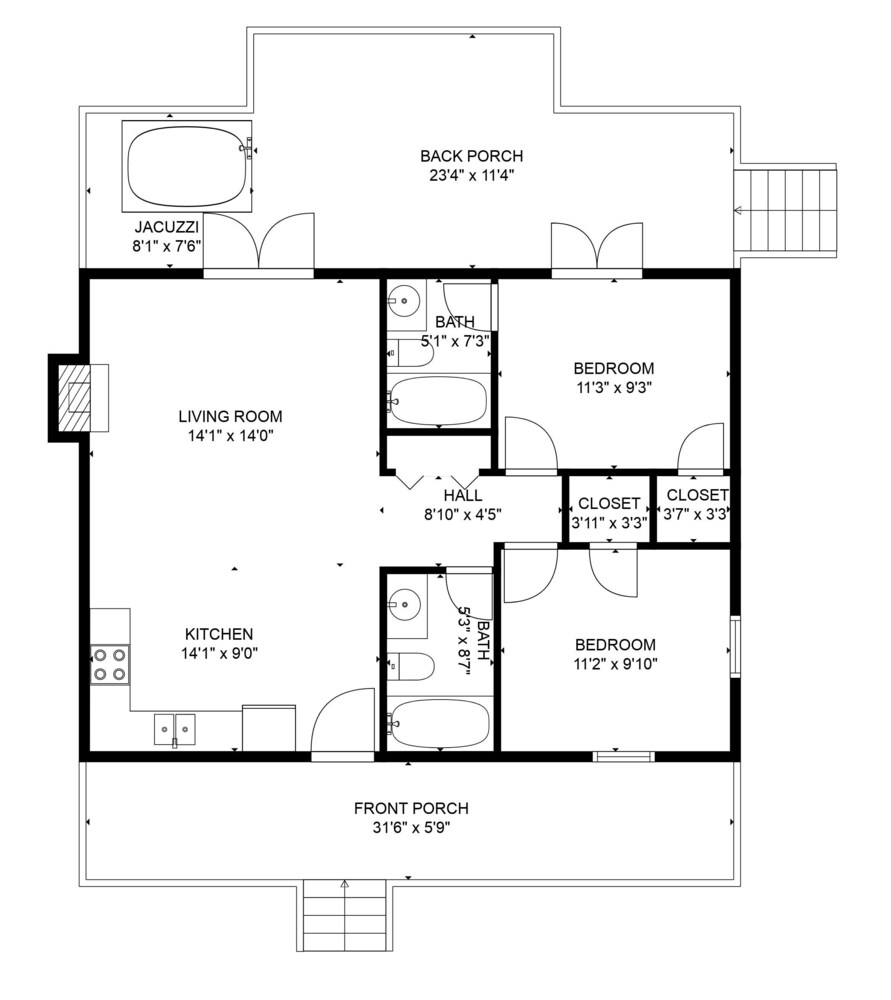 Creekside Memories - 2 Bedrooms, 2 Baths, Sleeps 6 Cabin by RedAwning