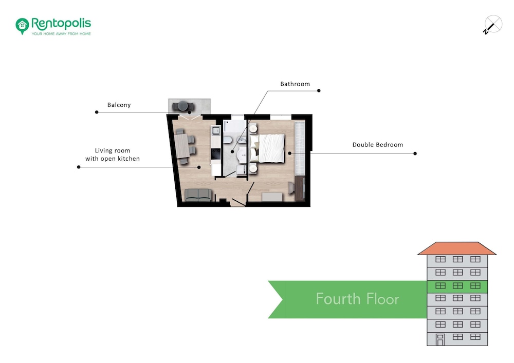 Spinoza - Modern 1 br With Balcony Steps From Piola