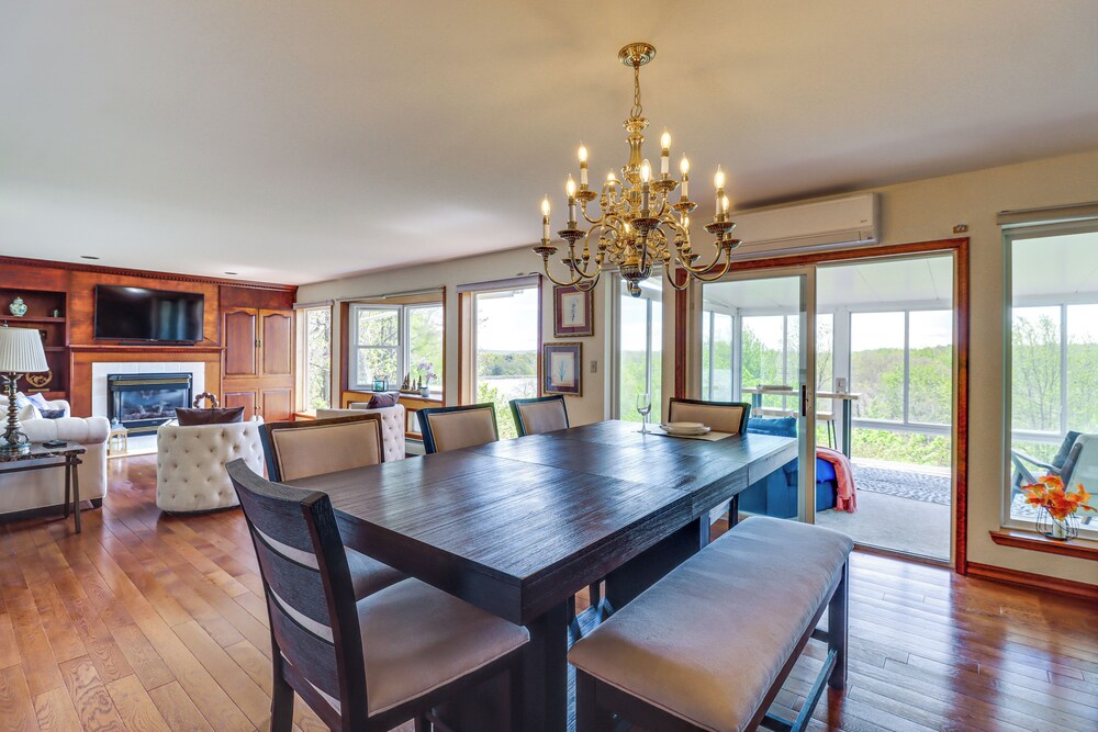 Lake-view Gem w/ Game Room in Long Pond!