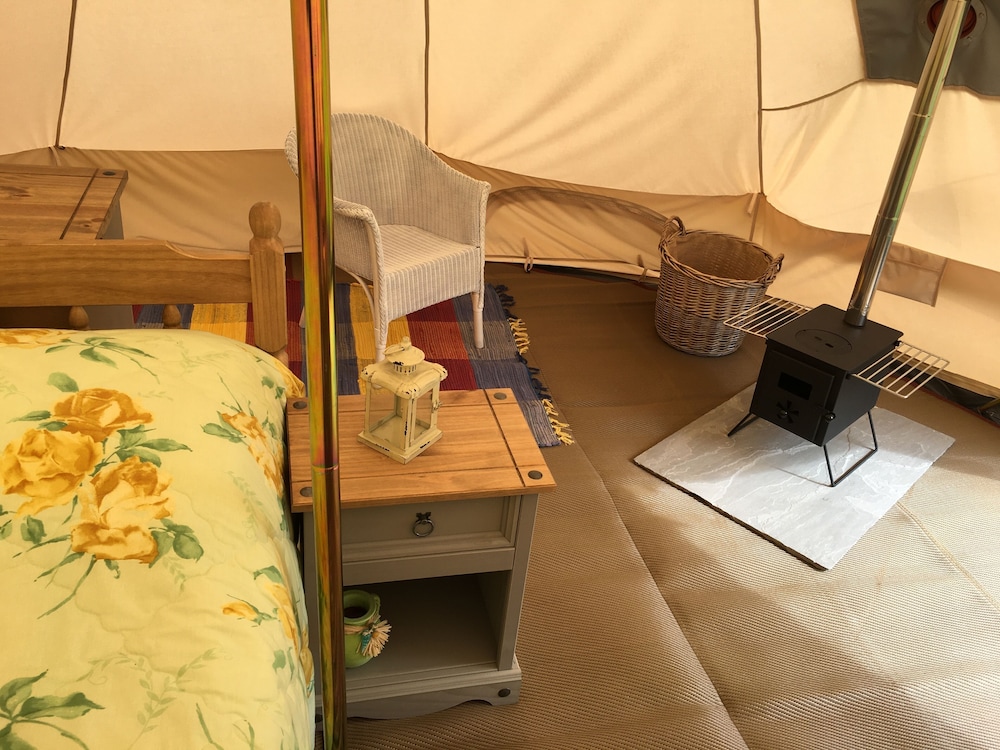 Glamping at The Homestead - Ensuite Bell Tent view 3