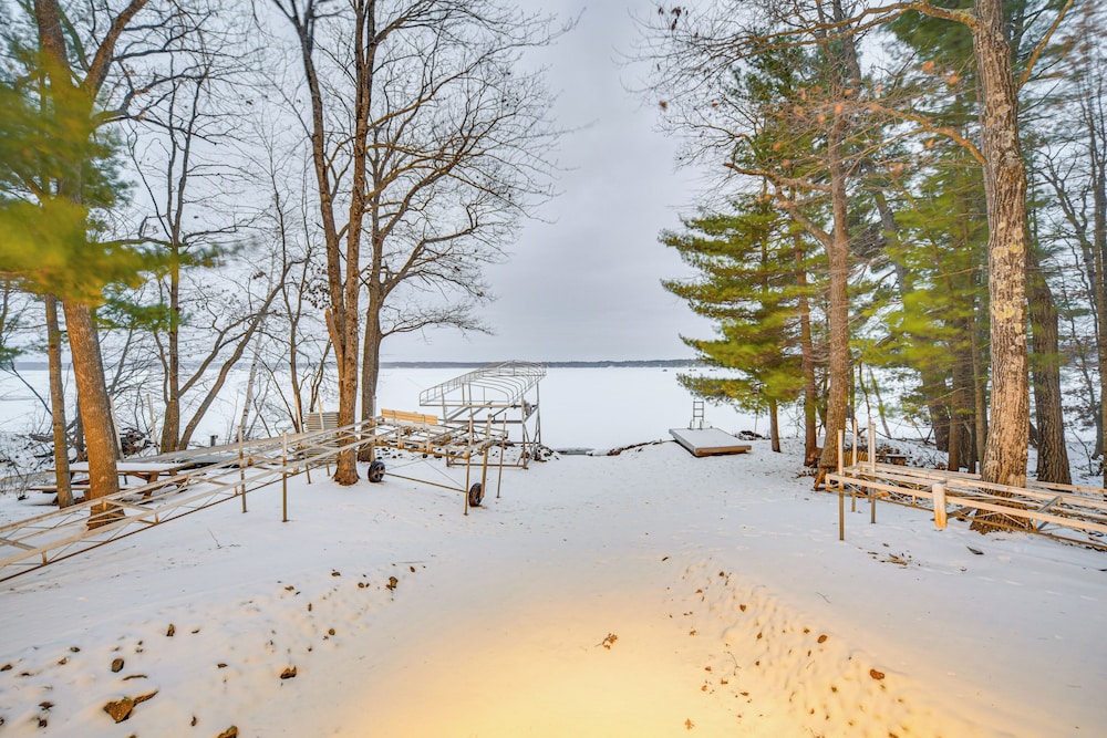 Lakefront Cabin w/ Sauna & Dock in Webster!