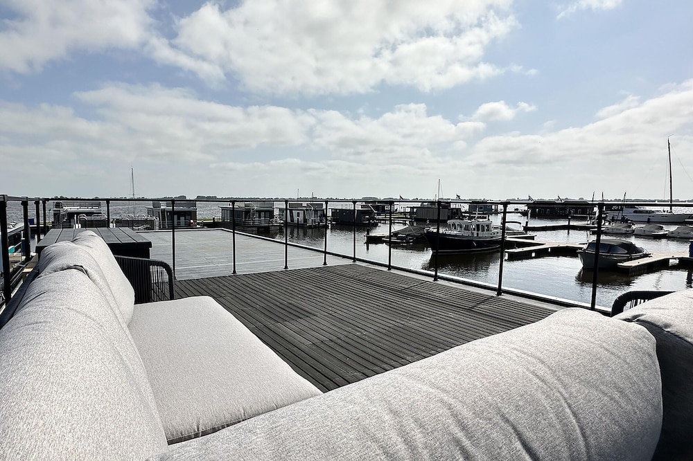 Houseboat in Sneek With Lake Views