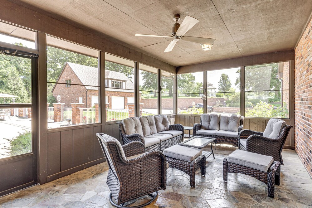 Pool, Lake & Patio: Sweeping De Soto Estate