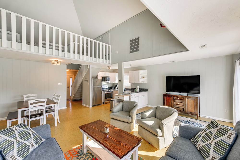 Private Dock & Deck: Waterfront Ocean Pines Home
