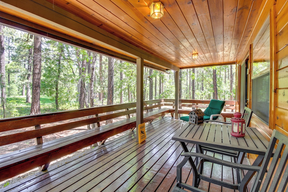 Pinetop Cabin w/ Golf Course Patio on 8th Green! view 5