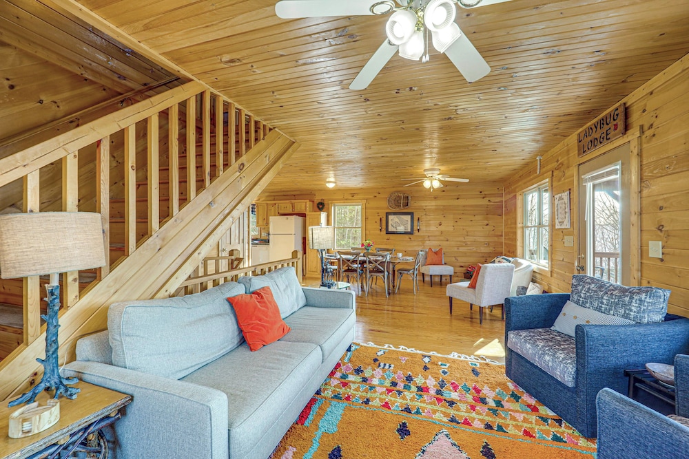 Deck & Views: Blue Ridge Mountain Cabin