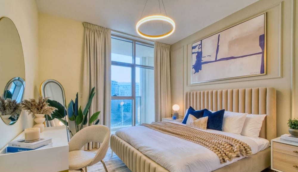2BR Apt w Dubai Canal Views Near Burj Dubai Mall