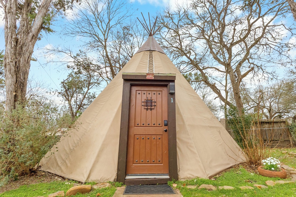 Tipis on the Guadalupe