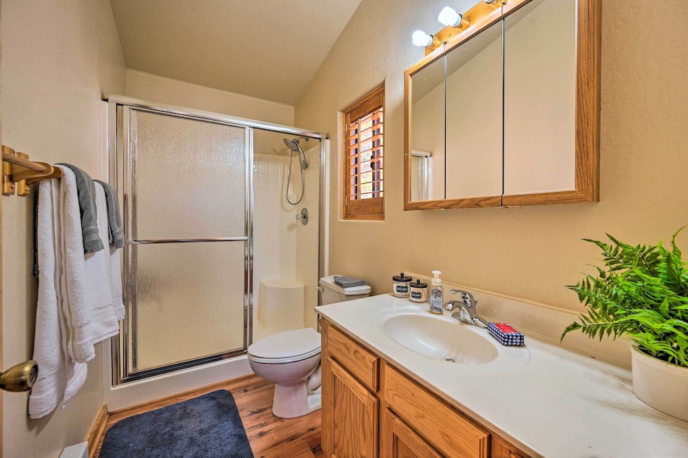 Payson Vacations - Chalet-style Pine Cabin w/ Wraparound Deck  Views - Property Image 2