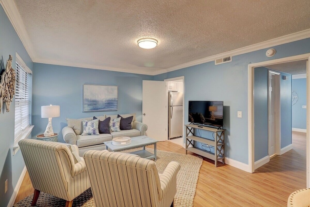 Beach Getaway 2BR w/ Pool + Modern Comforts